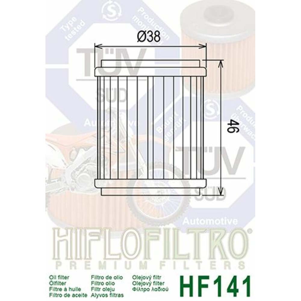 Filtre à huile Hiflofiltro HF141 - 2