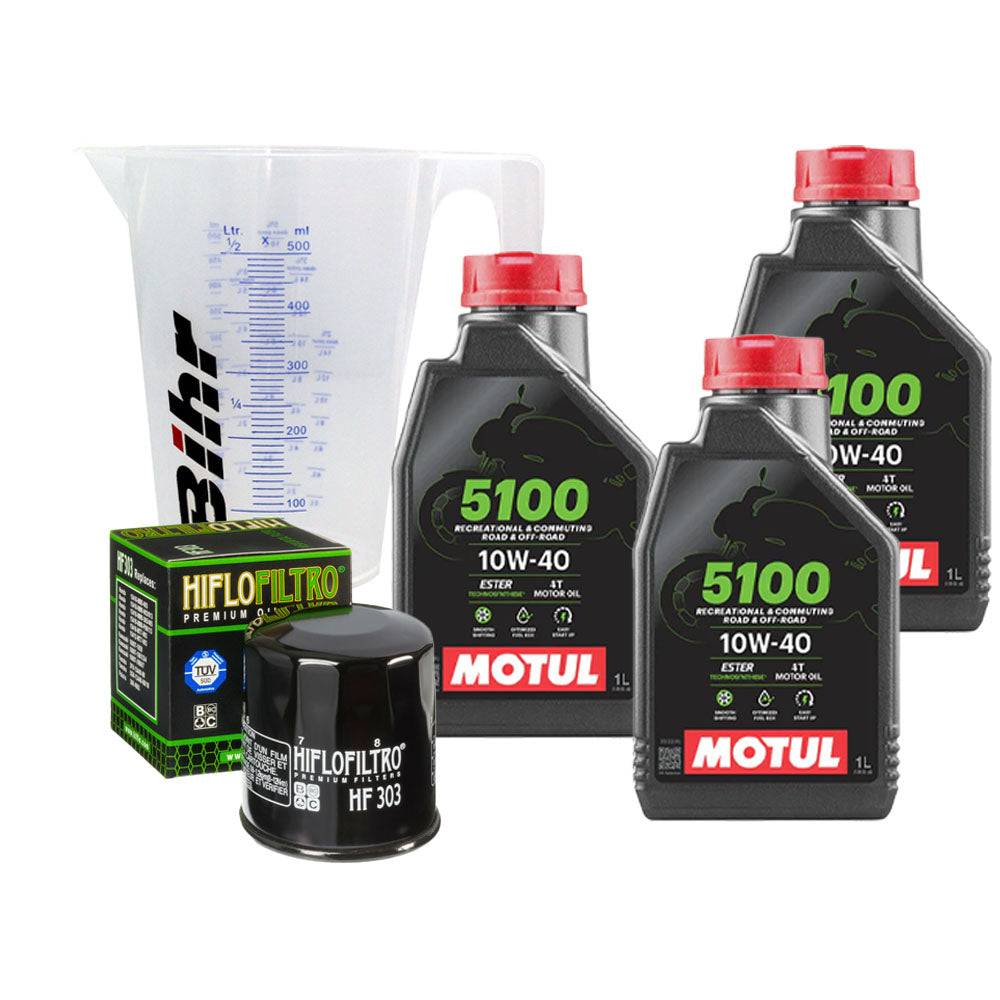 Kit vidange Kawasaki Versys 650 - huile Motul 5100 10W40