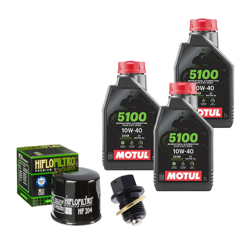 Kit vidange Yamaha MT07 - huile Motul 5100 10W40