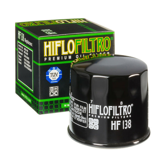 Filtre à Huile Hiflofiltro HF138 Noir Brillant – Premium &amp; Fiabilité