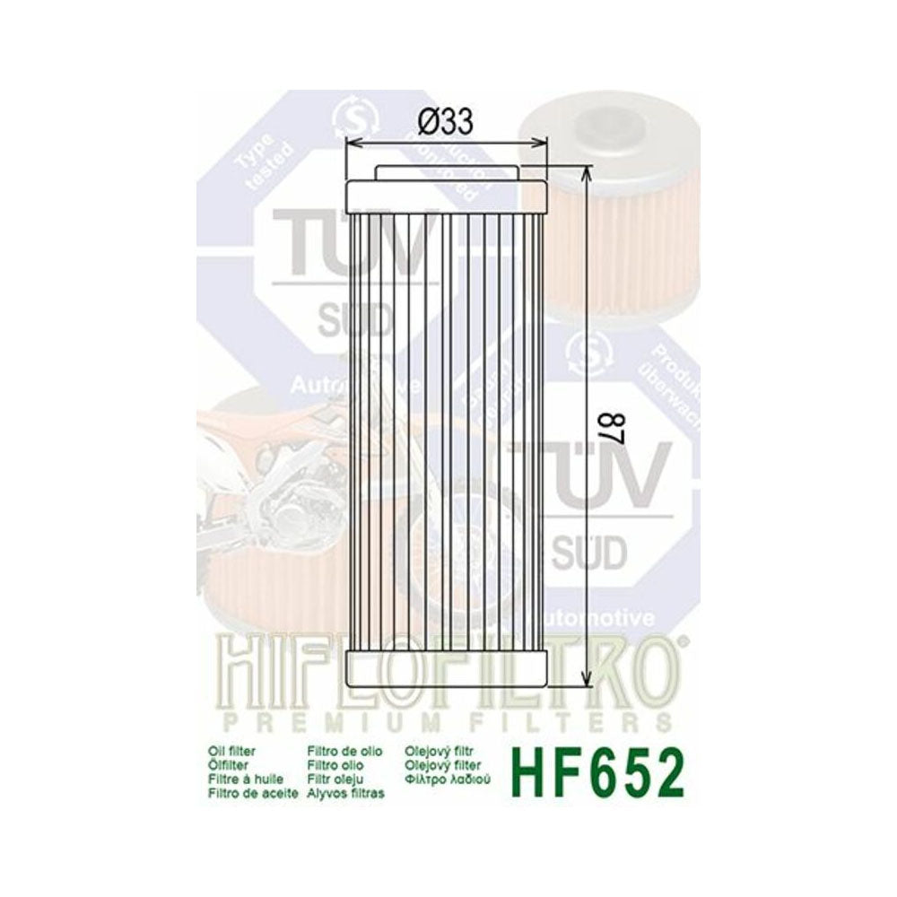 Filtre à huile HIFLOFILTRO HF652 - 2