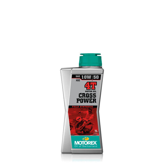 Huile moteur MOTOREX Cross Power 4T 10W50 – 1L – 100% Synthétique - 3032281